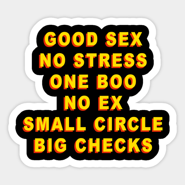 BIG CHECKS Sticker by TheCosmicTradingPost